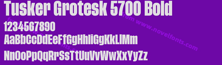 Tusker Grotesk 5700 BoldPreview Tusker Grotesk 5700 BoldPreview