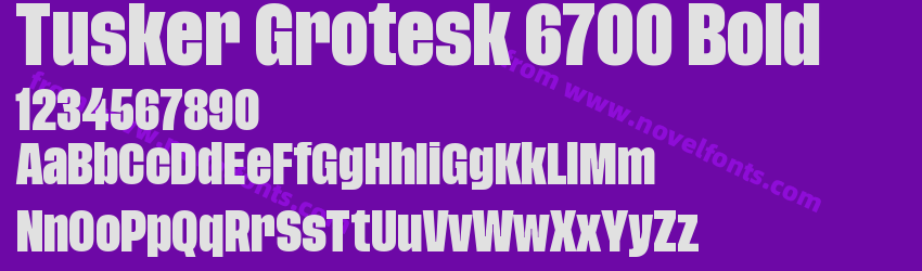Tusker Grotesk 6700 BoldPreview Tusker Grotesk 6700 BoldPreview
