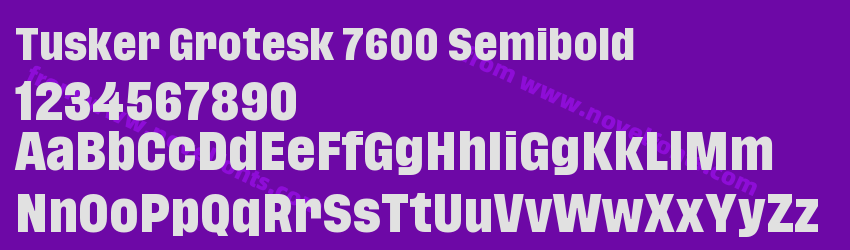 Tusker Grotesk 7600 SemiboldPreview Tusker Grotesk 7600 SemiboldPreview