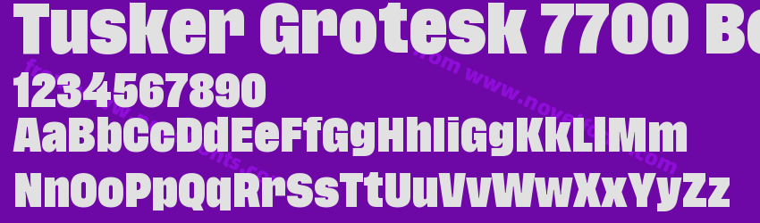 Tusker Grotesk 7700 BoldPreview Tusker Grotesk 7700 BoldPreview