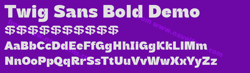 Twig Sans Bold DemoPreview Twig Sans Bold DemoPreview