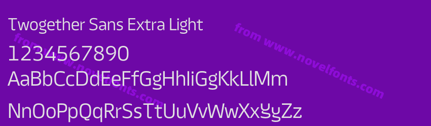 Twogether Sans Extra LightPreview Twogether Sans Extra LightPreview