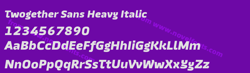 Twogether Sans Heavy ItalicPreview Twogether Sans Heavy ItalicPreview