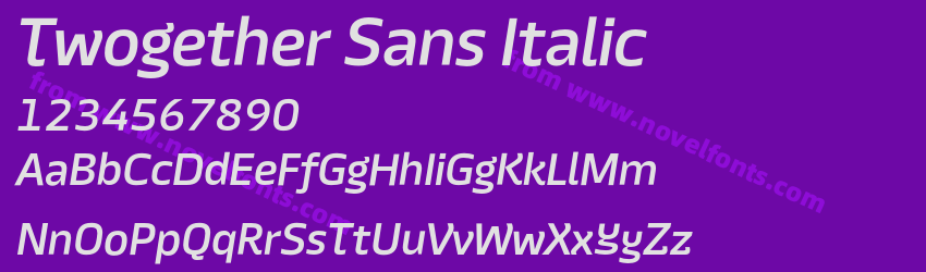 Twogether Sans ItalicPreview Twogether Sans ItalicPreview