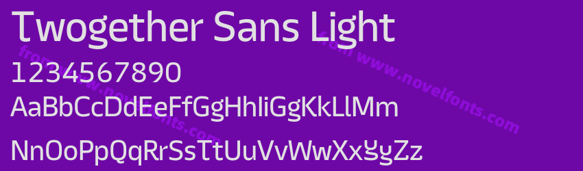 Twogether Sans LightPreview Twogether Sans LightPreview