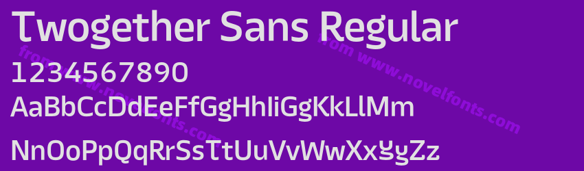 Twogether Sans RegularPreview Twogether Sans RegularPreview
