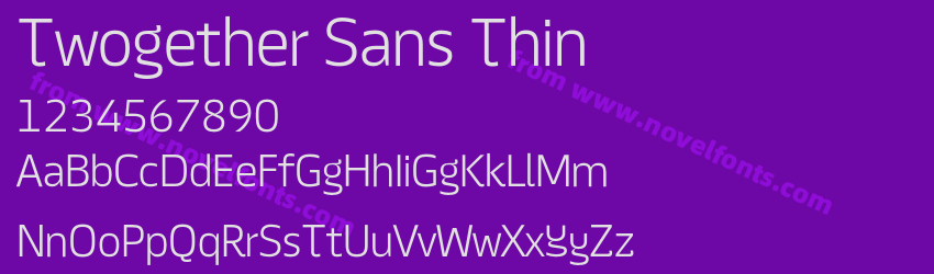 Twogether Sans ThinPreview Twogether Sans ThinPreview