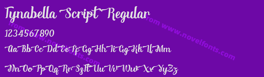 Tynabella Script RegularPreview Tynabella Script RegularPreview