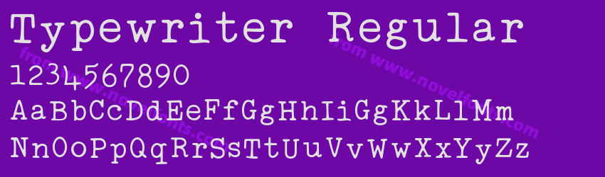 Typewriter RegularPreview Typewriter RegularPreview
