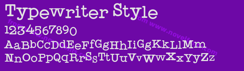 Typewriter StylePreview Typewriter StylePreview