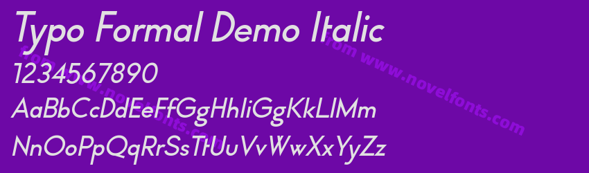 Typo Formal Demo ItalicPreview Typo Formal Demo ItalicPreview