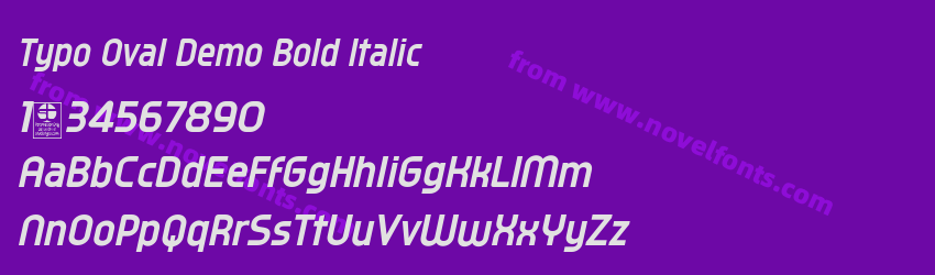 Typo Oval Demo Bold ItalicPreview
