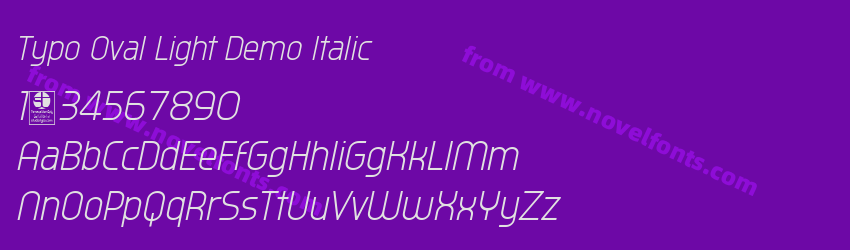 Typo Oval Light Demo ItalicPreview Typo Oval Light Demo ItalicPreview