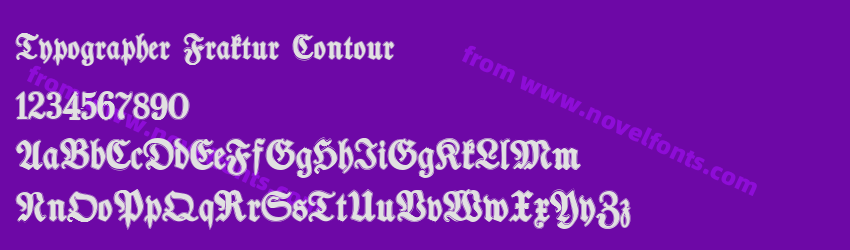 Typographer Fraktur ContourPreview Typographer Fraktur ContourPreview