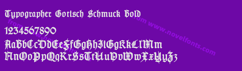 Typographer Gotisch Schmuck BoldPreview Typographer Gotisch Schmuck BoldPreview