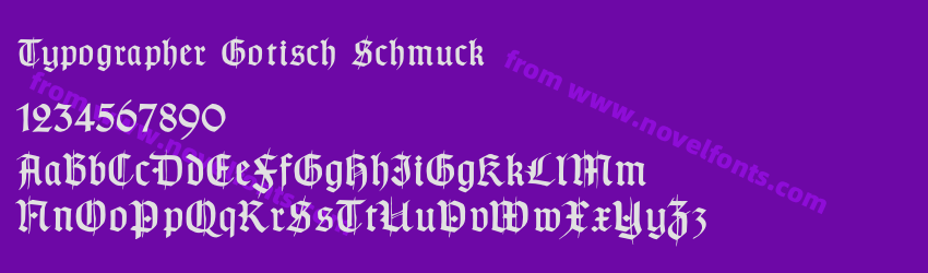 Typographer Gotisch SchmuckPreview Typographer Gotisch SchmuckPreview
