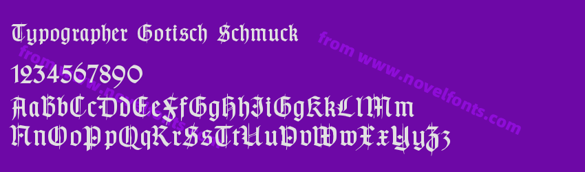 Typographer Gotisch SchmuckPreview Typographer Gotisch SchmuckPreview