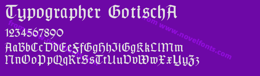 Typographer GotischAPreview Typographer GotischAPreview