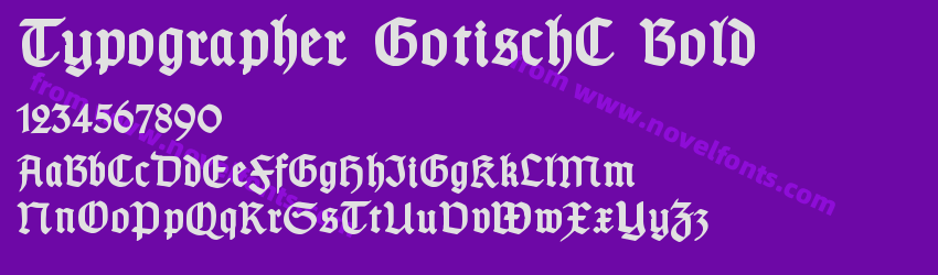 Typographer GotischC BoldPreview Typographer GotischC BoldPreview