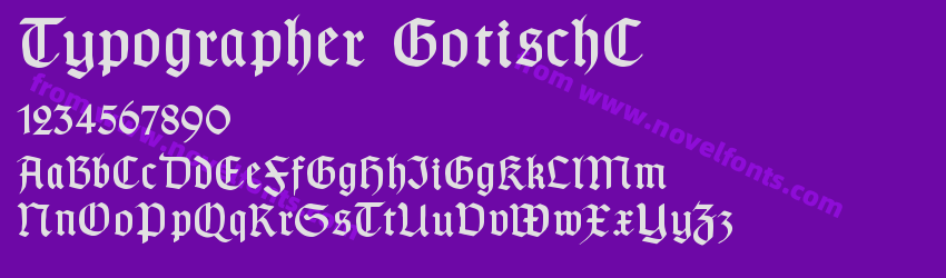 Typographer GotischCPreview Typographer GotischCPreview
