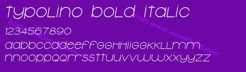 Typolino Bold ItalicPreview Typolino Bold ItalicPreview