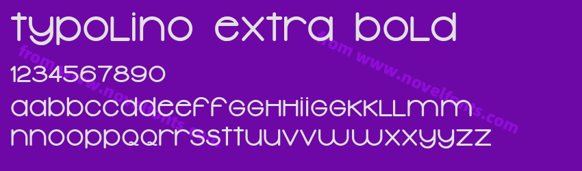Typolino Extra BoldPreview Typolino Extra BoldPreview