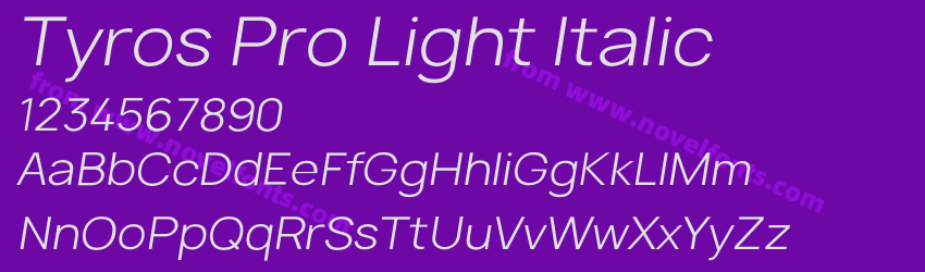 Tyros Pro Light ItalicPreview Tyros Pro Light ItalicPreview