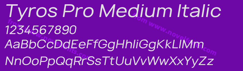 Tyros Pro Medium ItalicPreview Tyros Pro Medium ItalicPreview