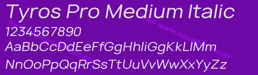 Tyros Pro Medium ItalicPreview Tyros Pro Medium ItalicPreview