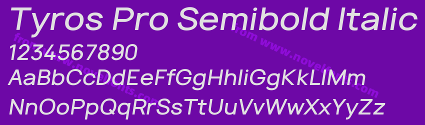 Tyros Pro Semibold ItalicPreview Tyros Pro Semibold ItalicPreview