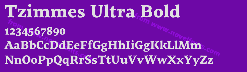 Tzimmes Ultra BoldPreview Tzimmes Ultra BoldPreview
