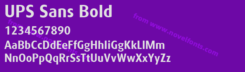 UPS Sans BoldPreview UPS Sans BoldPreview