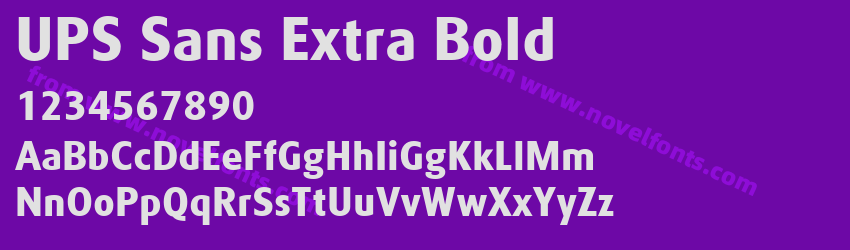 UPS Sans Extra BoldPreview UPS Sans Extra BoldPreview