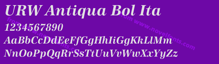 URW Antiqua Bol ItaPreview URW Antiqua Bol ItaPreview
