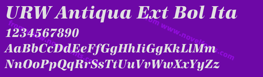 URW Antiqua Ext Bol ItaPreview URW Antiqua Ext Bol ItaPreview