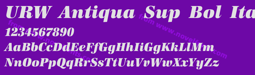 URW Antiqua Sup Bol ItaPreview URW Antiqua Sup Bol ItaPreview