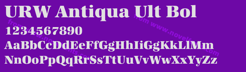 URW Antiqua Ult BolPreview URW Antiqua Ult BolPreview