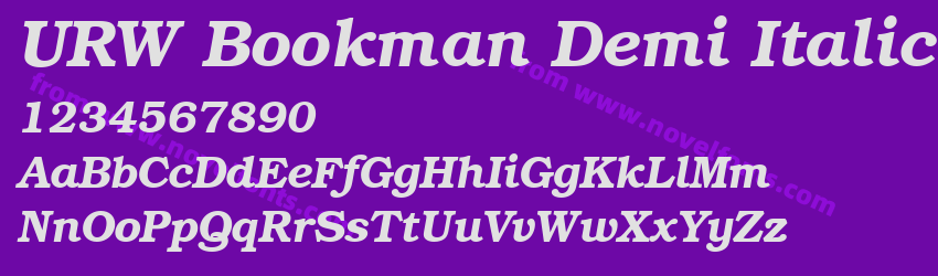 URW Bookman Demi ItalicPreview URW Bookman Demi ItalicPreview