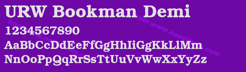 URW Bookman DemiPreview URW Bookman DemiPreview