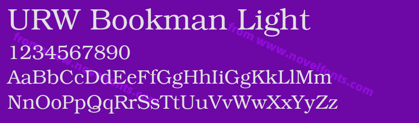 URW Bookman LightPreview URW Bookman LightPreview