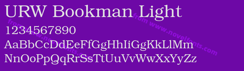 URW Bookman LightPreview URW Bookman LightPreview