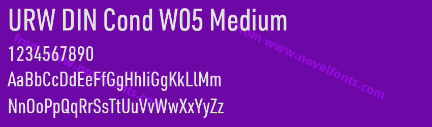 URW DIN Cond W05 MediumPreview URW DIN Cond W05 MediumPreview