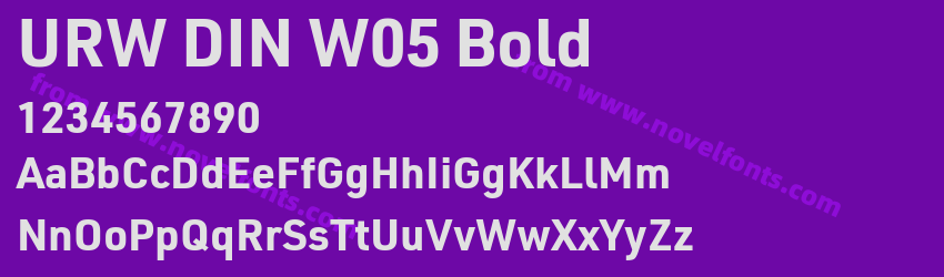 URW DIN W05 BoldPreview URW DIN W05 BoldPreview