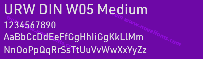 URW DIN W05 MediumPreview URW DIN W05 MediumPreview