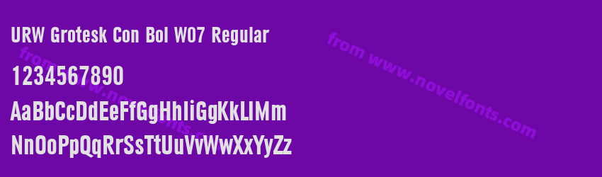 URW Grotesk Con Bol W07 RegularPreview URW Grotesk Con Bol W07 RegularPreview