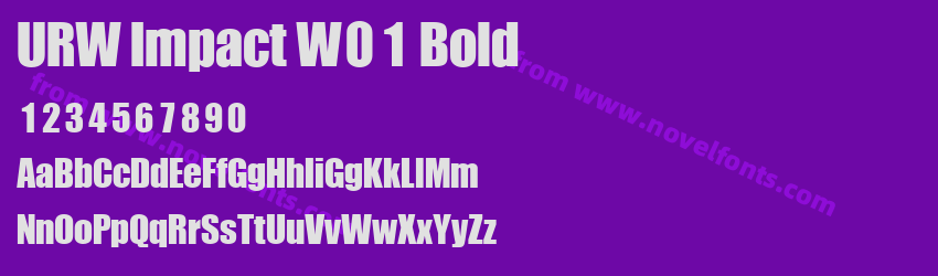 URW Impact W01 BoldPreview URW Impact W01 BoldPreview