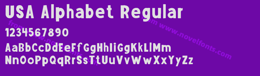 USA Alphabet RegularPreview USA Alphabet RegularPreview