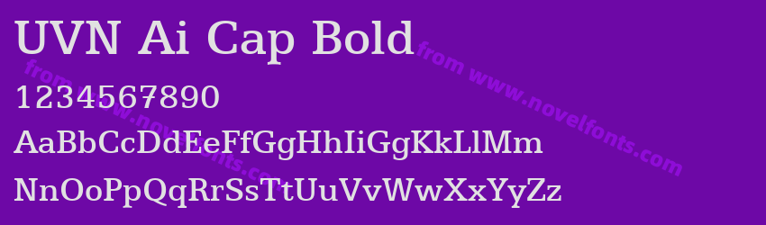 UVN Ai Cap BoldPreview UVN Ai Cap BoldPreview