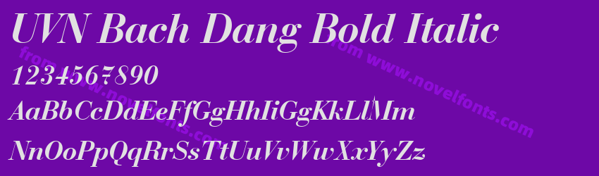 UVN Bach Dang Bold ItalicPreview UVN Bach Dang Bold ItalicPreview