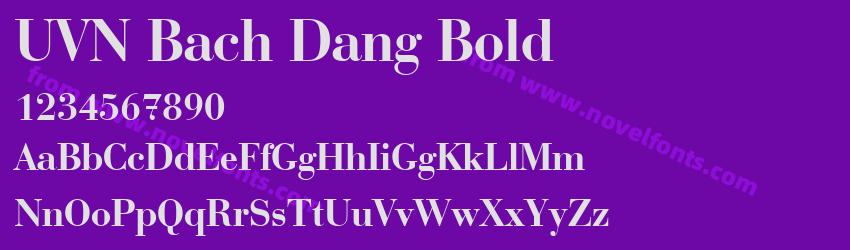 UVN Bach Dang BoldPreview UVN Bach Dang BoldPreview